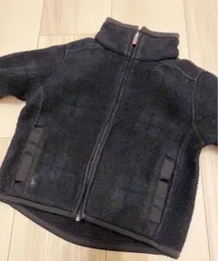 ★最終値下げ★即日発送★チェック柄★ラルフローレン★ジップアップフリース★紺★のサムネイル