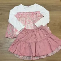 kp 110 リバーシブルスカート 七分袖Tシャツ セット