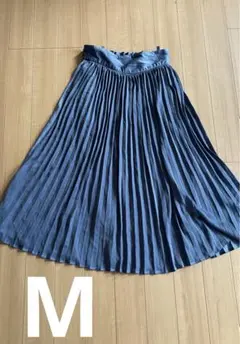 レディース　プリーツスカート　ボトムス　M