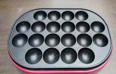 たこ焼き器 ユーパ EUPA ピンク 22穴 卓上調理器 作動確認済　取説付のサムネイル