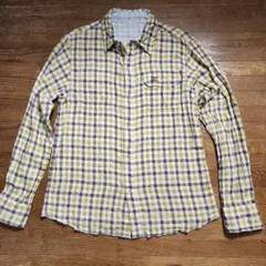 ビラボンBillabong ダブルガーゼ素材リバーシブル長袖シャツ　M