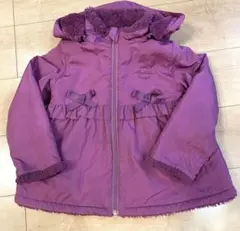 べべ　ボアブルゾン　フリル・リボン付き