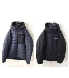 mont-bell コロラドパーカー ダウン リバーシブル 美品 黒紺 S