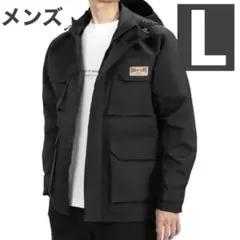 【新品】メンズ★マウンテンパーカー ★グレー★L★アウトドア★春秋冬★多機能