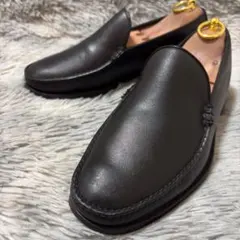 良品✨REGAL 24.5 コブラヴァンプ 黒 レザー スリッポン ローファー