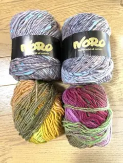 Noro 野呂英作 毛糸 4玉セット