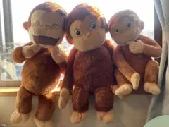 おさるのジョージぬいぐるみ3個set