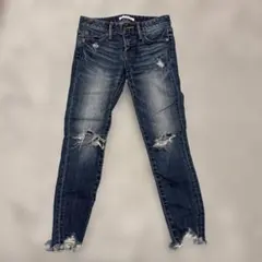 MOUSSY ダメージスキニーデニム 24