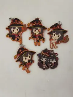 この素晴らしい世界に祝福を！ めぐみん ラバーストラップ 5点セット