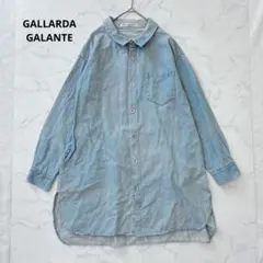 GALLARDAGALANTE デニムシャツ　タンガリー　ロング　チュニック　F