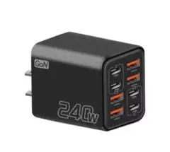 240W GaN 急速充電器 8ポート USB電源アダプター