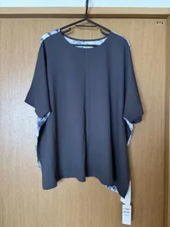 n’OrLABEL 前後2wayニュアンス柄異素材Tシャツのサムネイル