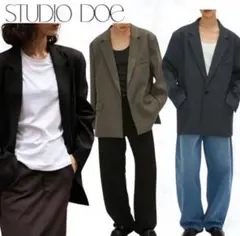 STUDIO DOE Single-Breasted Wide Blazer