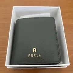FURLA フルラ　カメリア　コンパクトウォレット　グリーン