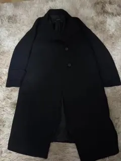 ZARA BASIC ブラック ロングコートのサムネイル
