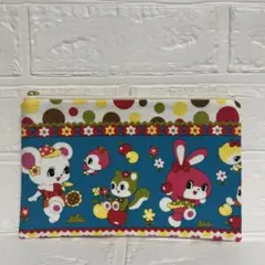 うさぎ柄 フラットポーチ 20センチファスナー ハンドメイド - メルカリ