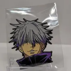 呪術廻戦　五条悟　ピンバッジ　ピンズ　BIG　ピンバッジ　新品 未使用　顔アップ