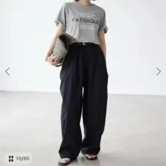 SLOBE IENA ワイドフレアサスペンダーパンツ F - メルカリ
