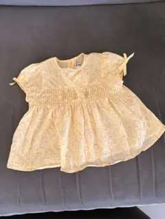 baby Dior ベビーディオール　黄色　リボン柄プリント　トップス 12Mのサムネイル