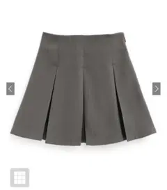 GRL インパン裏地付きボックスプリーツミニスカート gm812