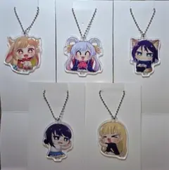 超かぐや姫！　ファミリーマート　アクリルキーホルダー 5種セット