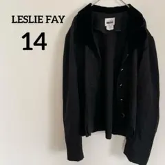 LESLIE FAY 【14】ブラック テーラードジャケット 黒