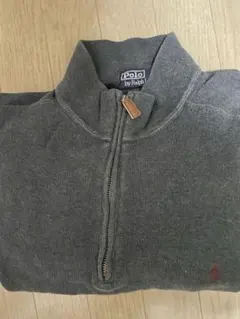 Polo Ralph Lauren グレー古着ハーフジップ 90s後期
