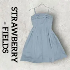 STRAWBERRY-FIELDS キャミソールワンピース (1) ライトブルー