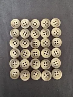 高級ボタン ライトブラウンベージュ 15.5mm 30個