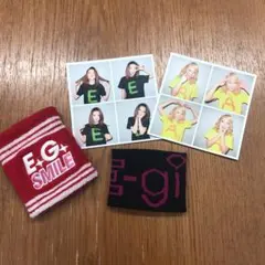 E-girlsポストカード、リストバンド
