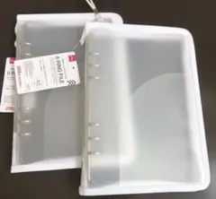 DAISO ダイソー 6リングファイル A5 ホワイト 白 2つセット - メルカリ