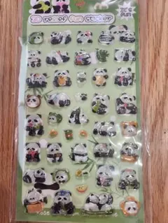 3D Relief Fun Sticker パンダシール