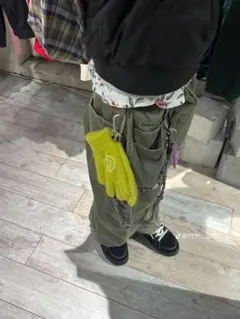 no boundaries double knee pants greenyのサムネイル