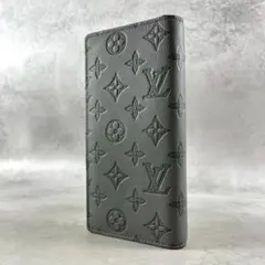 【美品】ルイヴィトン 長財布 モノグラムシャドウ ブラザ レザー トリヨン