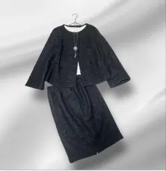 ♡新品タグ付♡ アドーア　ベルト付ブラウス＆スカート　セットアップ　黒 ♡新品タグ付♡ アドーア ベルト付ブラウス＆スカート セットアップ 黒