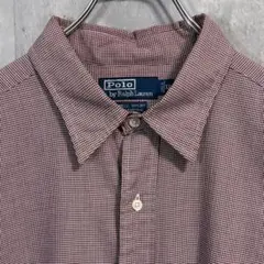 ポロラルフローレン90sチェックシャツLOWELL SPORTハウンドトゥース