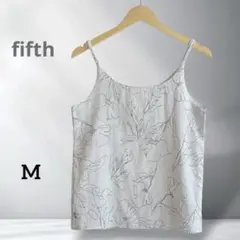 【フィフス】キャミソール 花柄 ホワイト M ポリエステル レディース 薄手のサムネイル