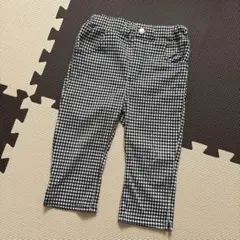【値下げ】プティマイン　スマイルシリーズ　カプリパンツ　チェック柄　100