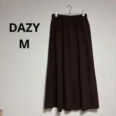 DAZY レディース　ロング　フレア　スカート　ブラウン系　サイズM 可愛い