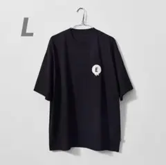 25ss 新品 エンノイ CIRCLE E DRIP T-SHIRTブラック L