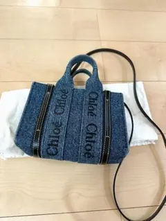 美品】CELINE エムブレム入り ラージカバ デニム トートバッグ - メルカリ