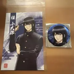 銀魂　3年Z組銀八先生　書道　桂小太郎　キラキラ缶バッジ　ポストカード