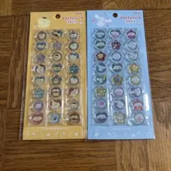 サンリオ　おはじき風シール　ポムポムプリン　シナモロール