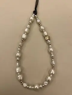 CASETiFY パールスマホストラップ　チャーム　クラシックパール