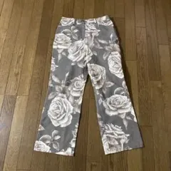 plume-d'or バラ柄カジュアルパンツ サイズ40