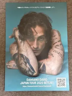 Damiano David JAPAN TOUR 2025 チラシ