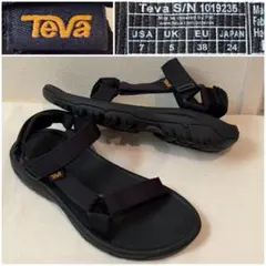 24 Teva スポーツサンダル 黒 テバ HURRICANE XLT 2