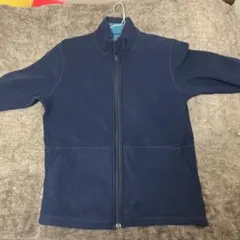 フリースジャケット青