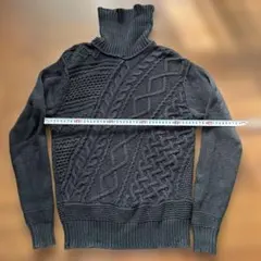 GLOBAL WORK ブラック　ニット タートルネック Sサイズ