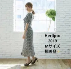 m*a様 Herlipto / チェリーワンピース NAVY XSサイズ - メルカリ
